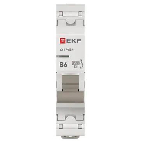 Автомат 1Р 6А B 4,5кА ВА47-63N EKF PROxima 