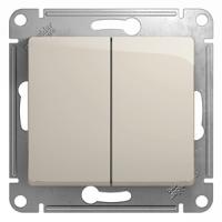 Глосса молочный переключатель 2кл скрытая 10А IP20 