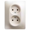 Глосса перламутр розетка скрытая 2-мест IP20 