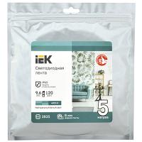 Лента свд 12В 9,6Вт/м 120свд/м 4000К 2835 IP65 IEK 5м