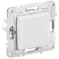 Сканди арктический белый выключатель 1кл скрытая 10А IP20