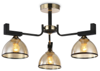 Светильник потолочный (люстра) 3*40Вт Е27 черный/золото