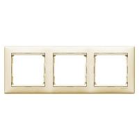 Валена cлоновая кость рамка 3-ая горизонтально 