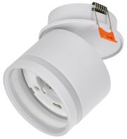 Светильник точечный GX53 круг белый встраиваемый поворотный IEK "стакан"