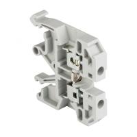 Зажим клеммный DIN-рейка 2,5мм2 25А серый EKF 