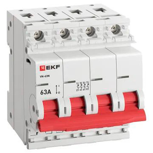 Выключатель нагрузки 4Р 63А ВН-63N EKF PROxima