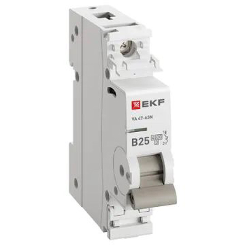 Автомат 1Р 25А B 4,5кА ВА47-63N EKF PROxima