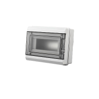 Бокс 8мод навесной серый черная прозрачная дверь IP65 PDB/W 30 Jazzway