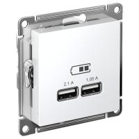AtlasDesign белый розетка USB скрытая 2-ая  