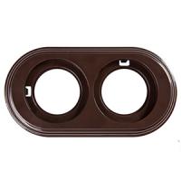 Бирони коричневый рамка 2-ая вертикально пластик