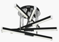 Светильник потолочный (люстра) свд 78Вт 3000-6500К 4738лм хром/черный