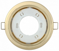 Светильник точечный GX53 круг золото встраиваемый