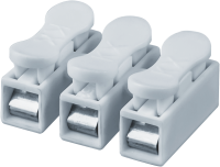 Клемма 3*2,5мм2 белый Navigator Пружинная(50шт)