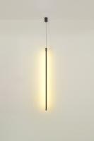 Светильник подвес свд 12Вт 3000К 676лм черный линейный вертикальный 