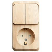 Этюд сосна блок Р+В2кл открытая вертикально заземление IP20