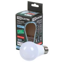 Лампа светодиодная 220В Е27 9Вт 4000К 855лм стандарт A60 матовая TDM датчик освещ и движ