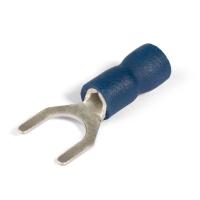 Наконечник вилка 1,0-2,5мм2 4мм изолированный синий ПВХ НВИ КВТ 100шт