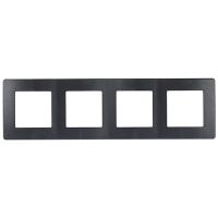 ЭРА12 алюминий рамка 4-ая универсально 