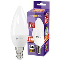 Лампа свд 220В E14 7Вт 3000К 560лм свеча C37 матовая Jazzway