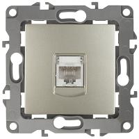 ЭРА12 шампань механизм RJ45 скрытая 1-ая  