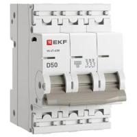 Автомат 3Р 50А D 6кА ВА47-63N EKF PROxima 