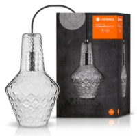 Светильник подвесной (люстра) 1*60Вт E27 черный/дымчатый/серый 