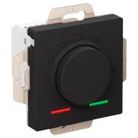 AtlasDesign Терморегулятор теплого пола скрытая 10А программируемый карбон Systeme Electric электронный