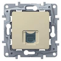 Этика кремовый розетка RJ45 скрытая 1-ая  