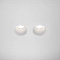 Светильник даунлайт 2*10Вт GU10 прямоугольник белый встраиваемый Maytoni гипс