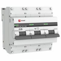 Автомат 3Р 25А C 10кА ВА47-100 EKF
