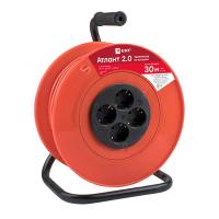 Удлинитель 4-мест 30м ПВС 3*1 красный катушка пластик IP20 EKF 