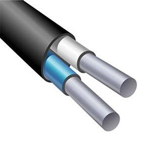 АВВГп 2*4 ок(N)-0,66кВ алюминий ЧЕРНЫЙ ПЛОСКИЙ кабель ГОСТ /(200м) Калужский кабельный завод