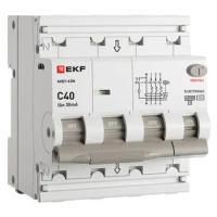Дифавтомат 4Р 40А C тип AC 30мА 6кА 4мод АВДТ-63N EKF PROxima