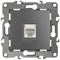 ЭРА12 графит механизм RJ45 скрытая 1-ая  