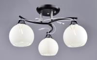 Светильник потолочный (люстра) 3*40Вт E27 черный/хром