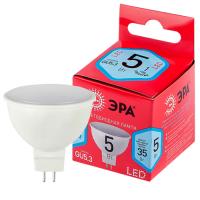 Лампа свд 220В GU5.3 5Вт 4000К 400лм MR16 матовая ЭРА 