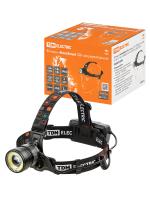 Фонарь головной 1СВД 8Вт 650лм 2*18650 IP44 TDM 