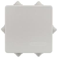 Коробка 85*85*40 квадрат серый IP44 уравнивания потенциалов ОУ