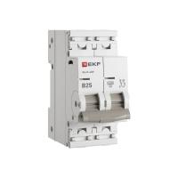 Автомат 2Р 25А B 4,5кА ВА47-63N EKF PROxima 