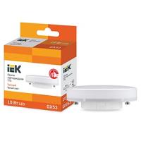 Лампа свд 220В GX53 10Вт 3000К 900лм таблетка матовая IEK 