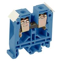 Зажим клеммный DIN-рейка 6мм2 50А синий IEK