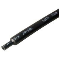 Трубка ТУТ 12/4мм черный 1м с клеем 