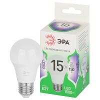 Лампа свд 220В Е27 15Вт 6500К 1500лм стандарт A60 матовая ЭРА Green Line