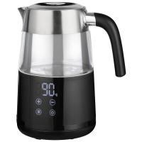 Чайник 2200Вт Leonord 1,7л стекло/пластик черный LED дисплей