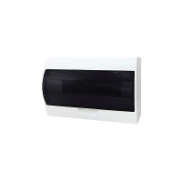 Бокс 15мод навесной белый черная прозрачная дверь IP41 PDB/W 10 Jazzway