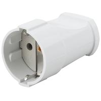 Розетка переносная 16А заземление белый пластик IP20 ЭРА