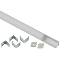 Комплект с угловым анодированным профилем ЭРА 1616S 16х16мм 2м и квадратным экраном 2м CAB280 (5/60/1200)