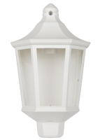 Светильник садово-парковый настенный 60Вт Е27 Пластик белый IP44