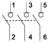 Выключатель нагрузки 3Р 32А ВН-102 DEKraft