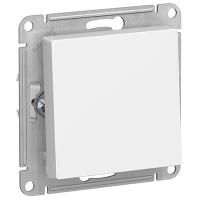 Атлас белый выключатель кнопочный 1кл скрытая 10А IP20 